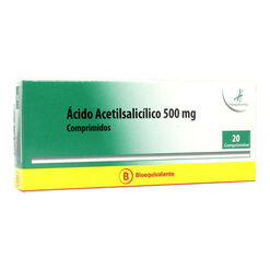 Acido Acetil Salicilico 500 Mg 20comp.