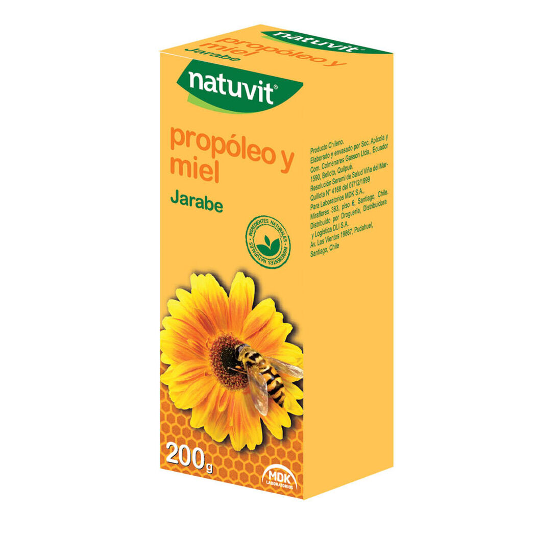 Natuvit Propoleo y Miel x Jarabe 200 g, , large image number 0