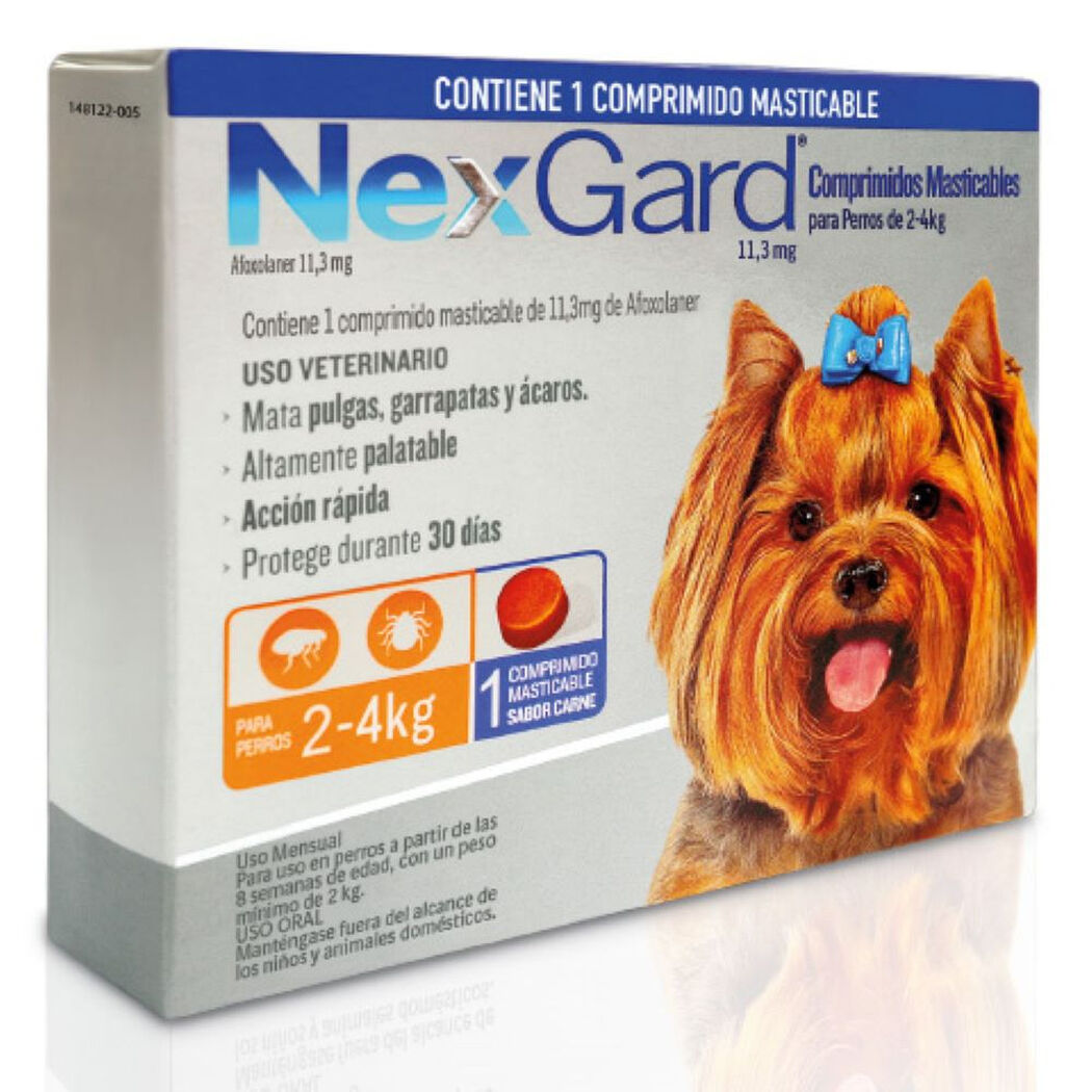 Nexgard 11.3 mg 2-4 kg 1 Comprimido, , large image number 0