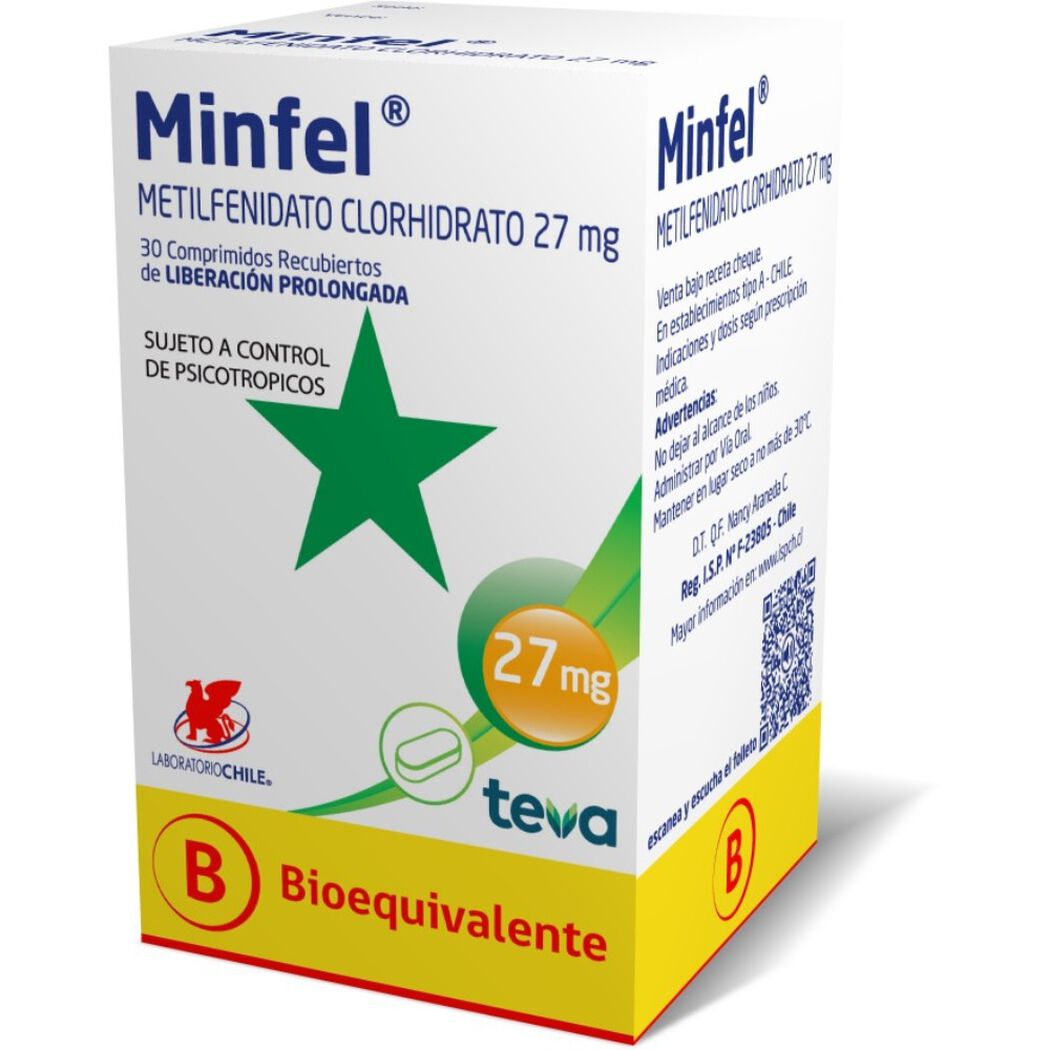Minfel 27 Mg Caja 30Comprimidos Recubiertos, , large image number 0