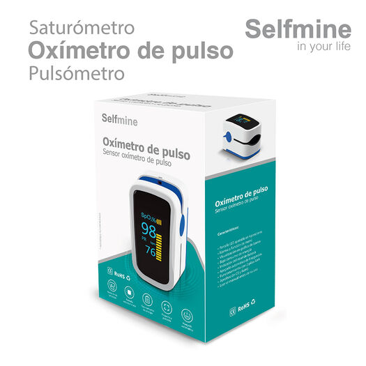 Saturometro selfmine oximetro de pulso, , large image number 0