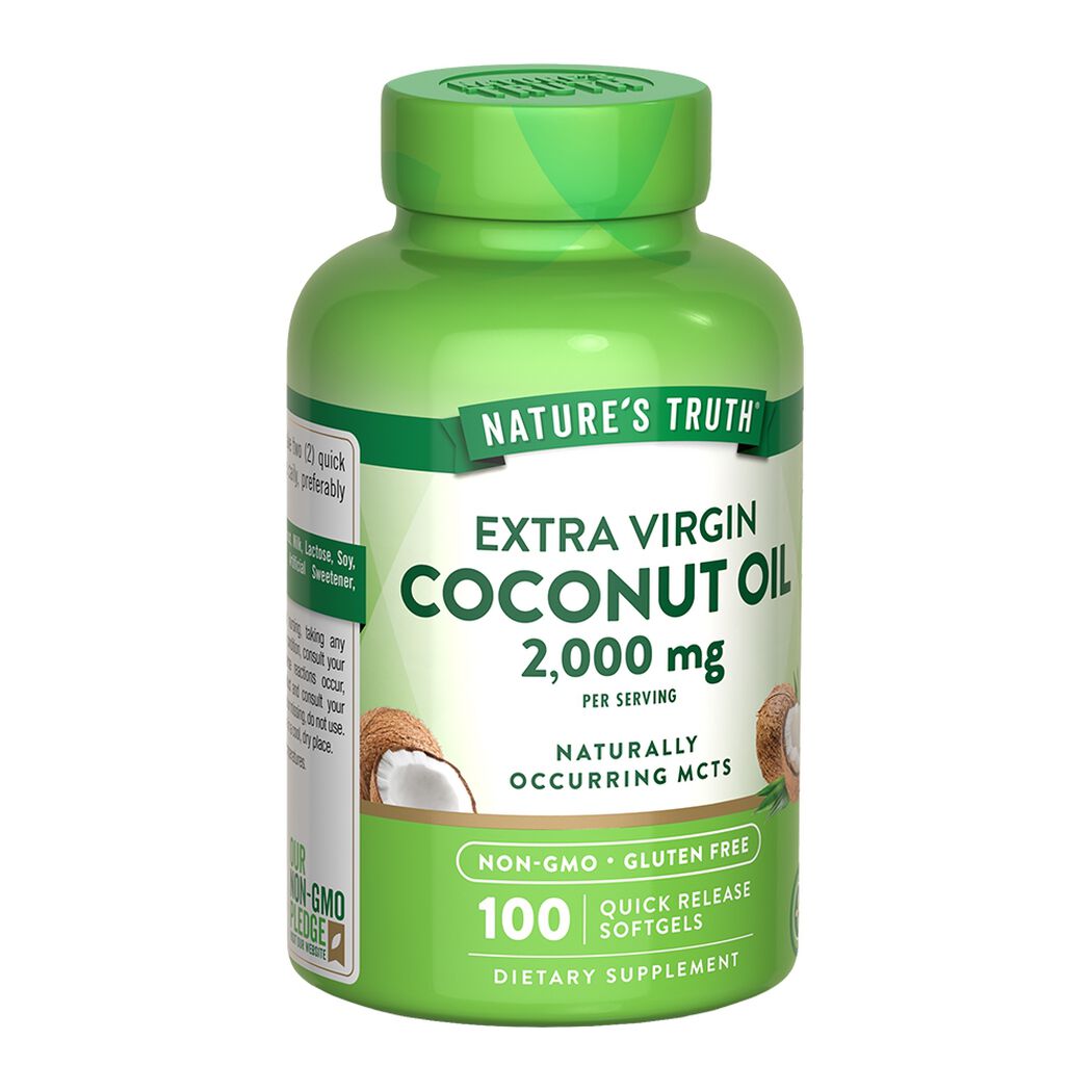 Nature&rsquo;s Truth Coconut Oil 2000 mg 100 C&aacute;psulas, , large image number 2