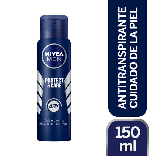 DESODORANTE SPRAY NIVEA MEN PROTECT & CARE 150ML, , large image number 0