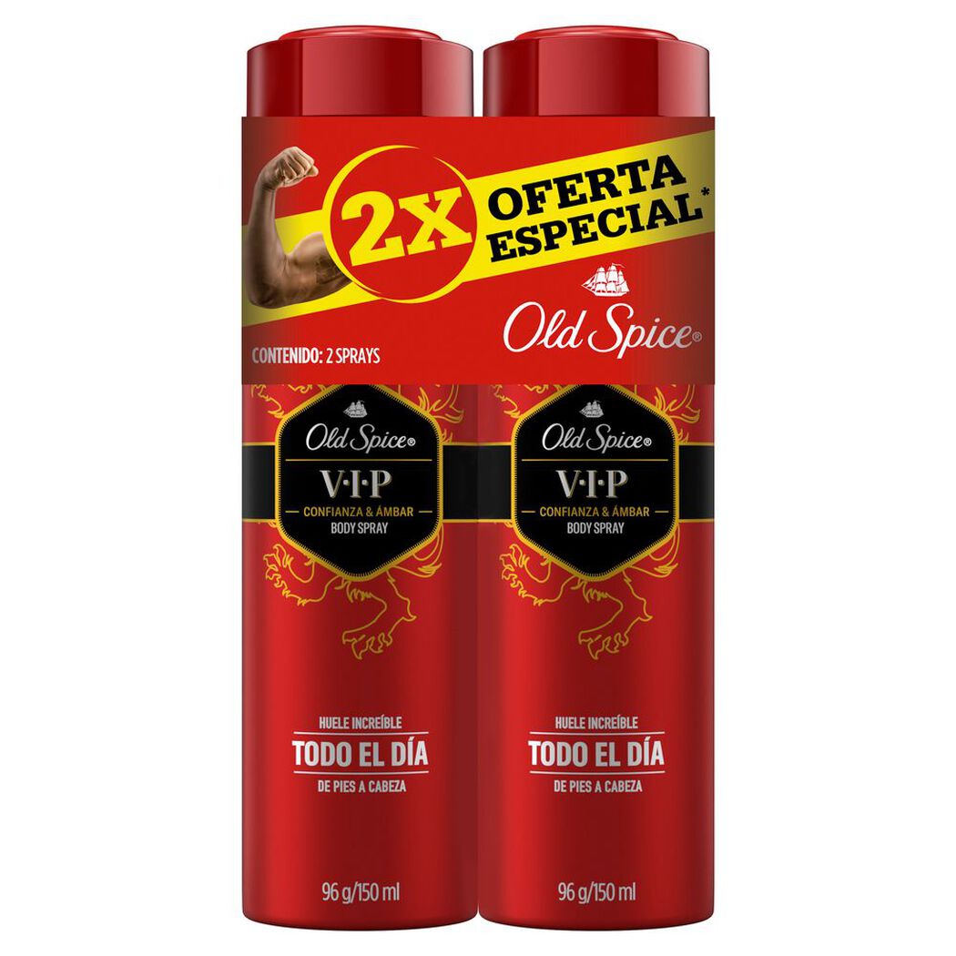 Old Spice Pack Body Spray 152 g Vip x 1 Pack, , large image number 3