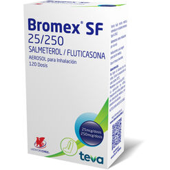 Bromex 25 mcg/250 mcg Aerosol para Inhalación Oral Envase 120 dosis