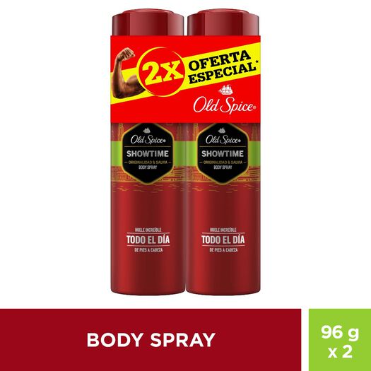 2Pack Desodorante en Spray Old Spice Showtime 150 ml, , large image number 0