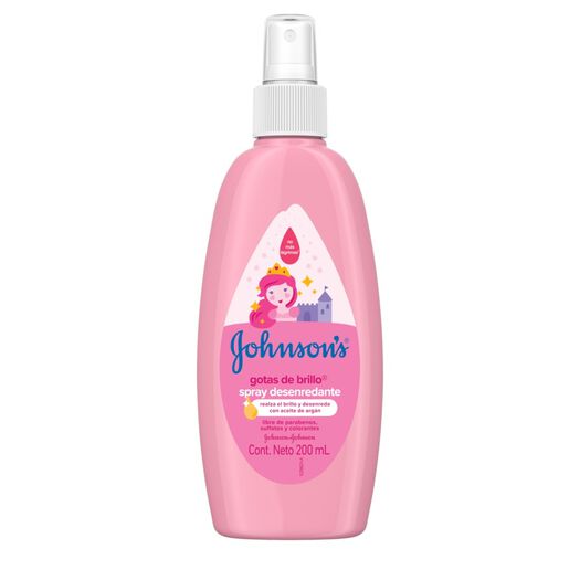 Spray Johnsons Desenredante Baby Gotas de Brillo 200 mL, , large image number 1