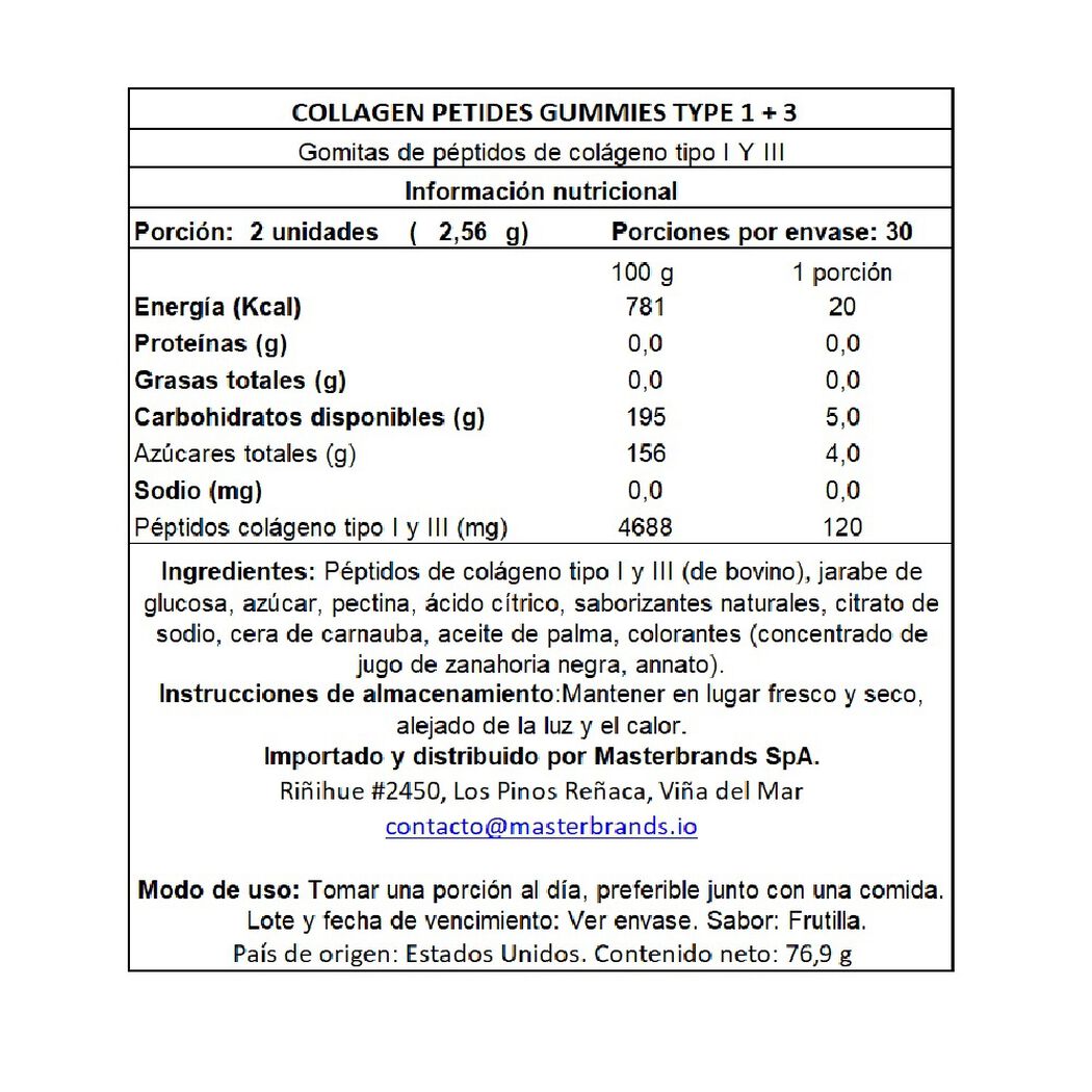Gomitas Col&aacute;geno Nature's Truth Tipo 1+3 Fresa 60 un, , large image number 1
