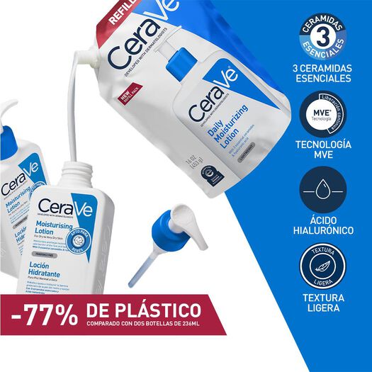 Loción Hidratante Cerave Recarga 473 mL, , large image number 3