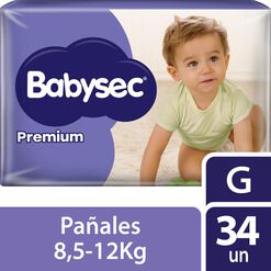 Pañales Babysec Premium G 34 un