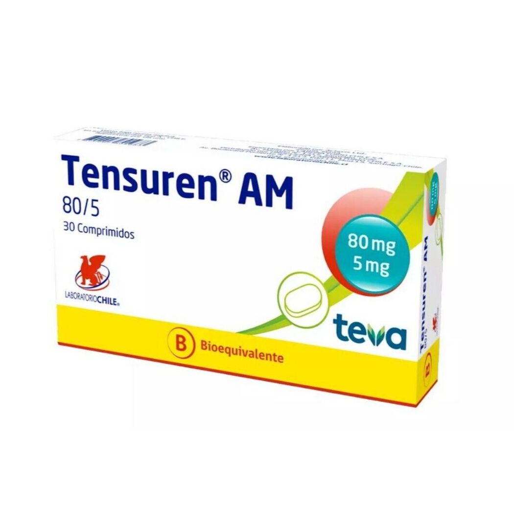 Tensuren Am 80/5 30 Comprimidos, , large image number 0