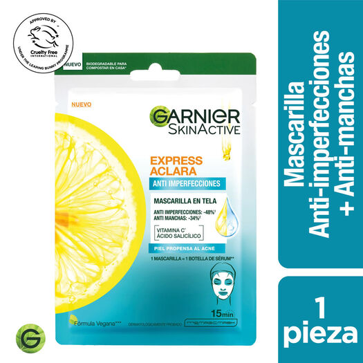 Mascarilla Garnier Ea Antiacne 1Un, , large image number 0