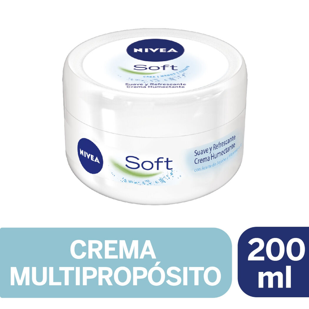 Crema Nivea Soft Multipropósito 200 mL, , large image number 0