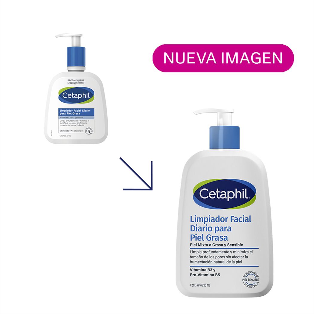 Loci&oacute;n Cetaphil Limpiadora Facial Pieles Grasas y Sensibles 236 mL, , large image number 4