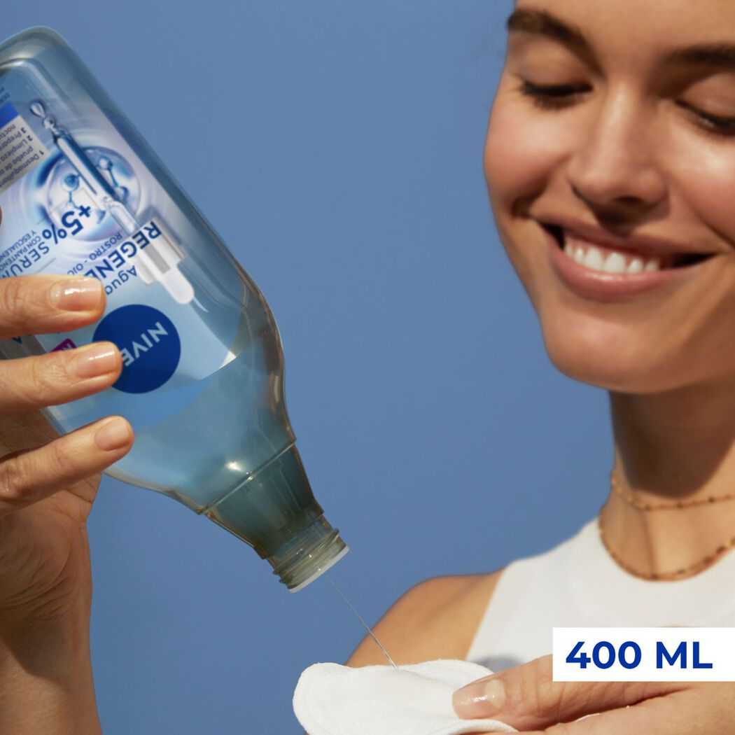 Agua Micelar Bif&aacute;sica Nivea Regeneradora 400 mL, , large image number 4