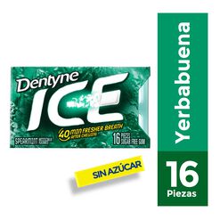 Dentyne Ice Chicle Sin Azúcar Spearmint x 16 Unidades