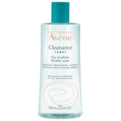 Avene Agua Micelar Cleanace Para Pieles Grasas Con Imperfecciones x 400 mL