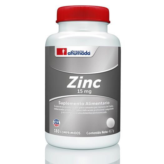 Zinc 15mg 180 Comprimidos, , large image number 0