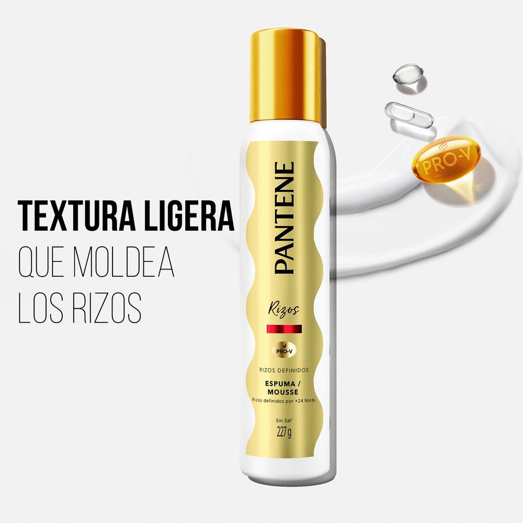 Pantene Espuma Peinado Rizos Definidos x 227 g, , large image number 1