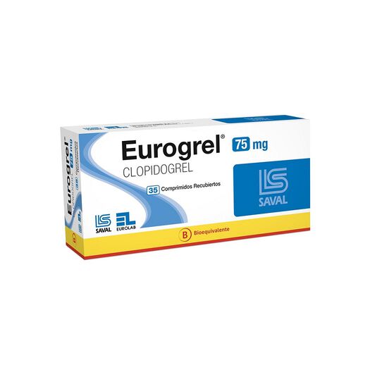 Eurogrel 75 mg x 35 Comprimidos Recubiertos, , large image number 0
