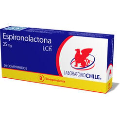 Espironolactona 25 mg x 20 Comprimidos CHILE
