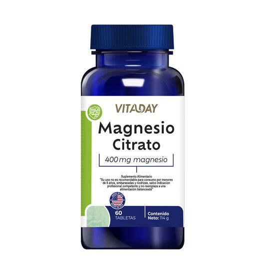 Vitaday Magnesio Citrato 400 Mg 60 Tabletas, , large image number 0