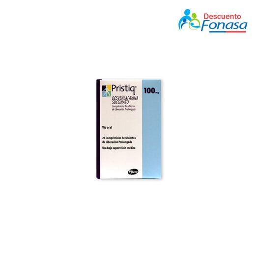 Pristiq 100 mg x 28 Comprimidos Recubiertos de Liberación Prolongada, , large image number 0