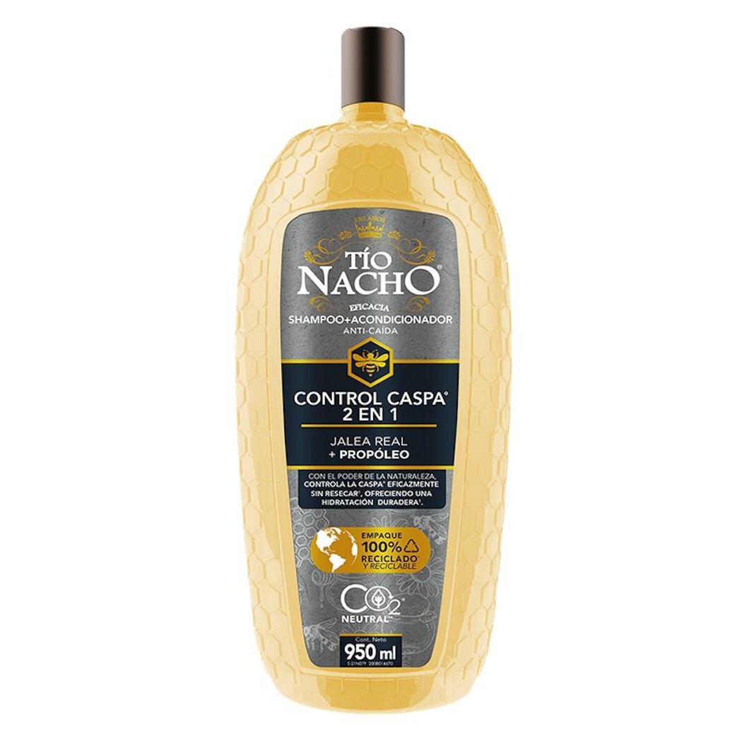 Shampoo + Acondicionador T&iacute;o Nacho 2 En 1 Control Caspa 915 mL, , large image number 0