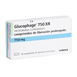 Glucophage XR 750 mg x 30 Comprimidos de Liberación Prolongada