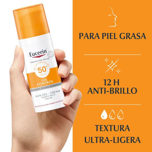 Protector Solar Eucerin Crema Seco Facial F50+ 50 mL, , large image number 3