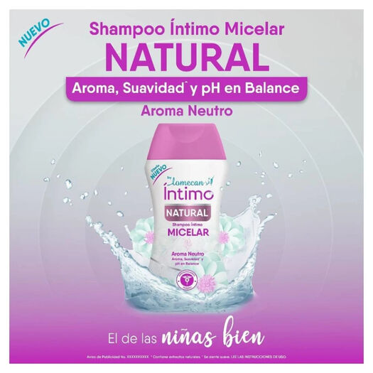 Shampoo Íntimo Lomecan V Micelar Natural 200 Ml, , large image number 2