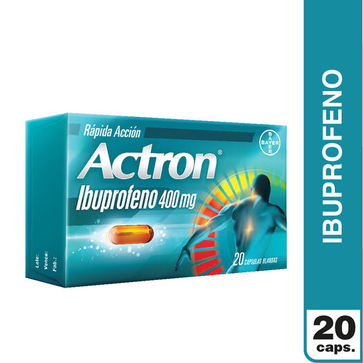 Actron 400mg X 20 Capsulas Blandas, , large image number 1