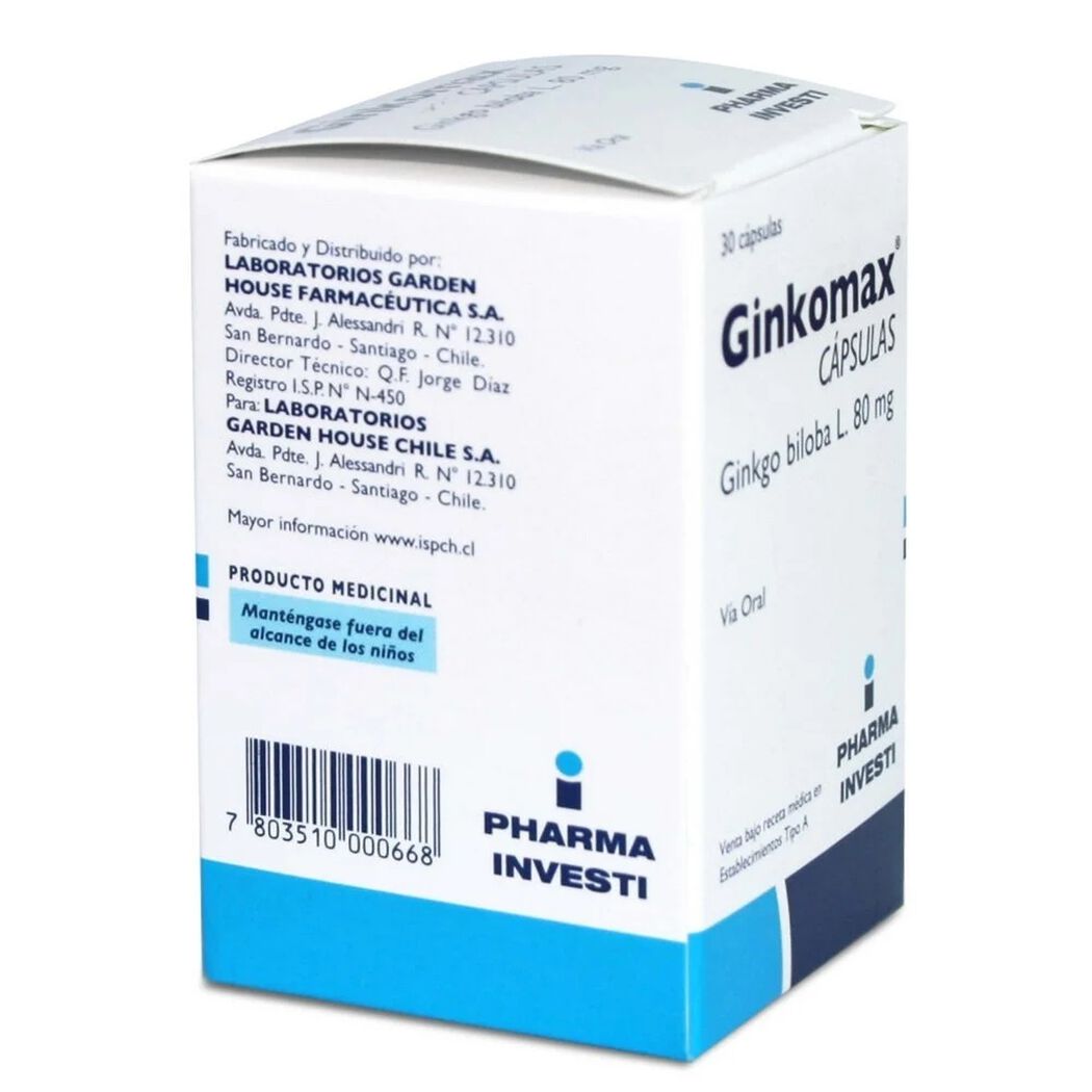 Ginkomax  80 mg x 30 Capsulas, , large image number 2