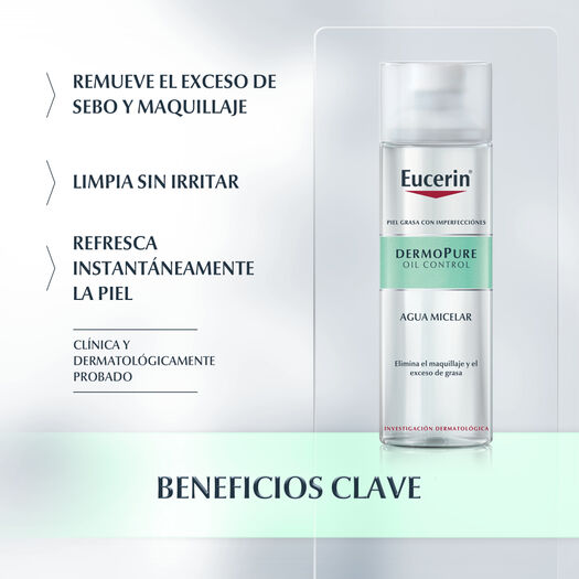 AGUA MICELAR EUCERIN DERMOPURE 200 ML, , large image number 1