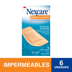 Parches Impermeables Acolchados y Flexibles Codo Rodilla, 6 un. Nexcare