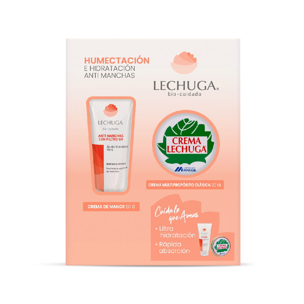 Lechuga Pack Crema Multiproposito 60Ml+Manos 50Ml, , large image number 0
