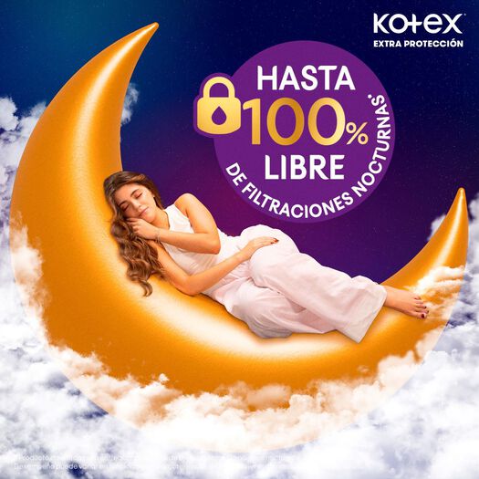 Toalla Kotex Nocturna Ultra Fina Larga 20Un, , large image number 3