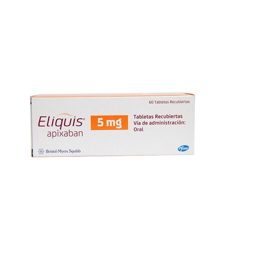 Eliquis 5 mg x 60 Comprimidos Recubiertos, , large image number 0