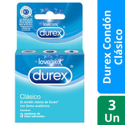 Durex Condones Clásico 3 unidades