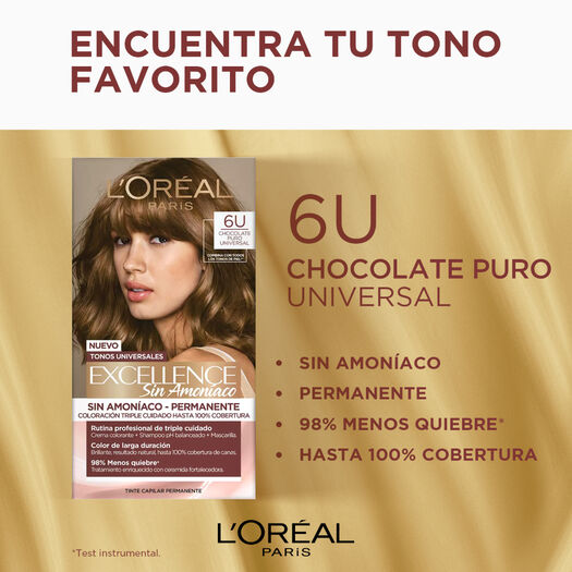 Tintura Excellence Sin Amoníaco 6 U Chocolate Puro Universal 1 un, , large image number 3