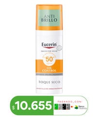 PROTECTOR SOLAR FACIAL GEL CREMA OIL CONTROL FPS 50+ 50ML