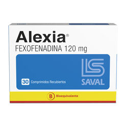 ALEXIA Fexofenadina clorhidrato 120 mg 30 comprimidos
