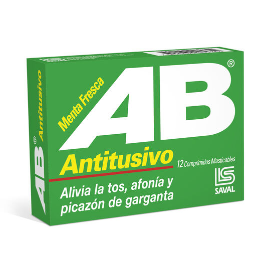 AB Antitusivo x 12 Comprimidos Masticables, , large image number 0