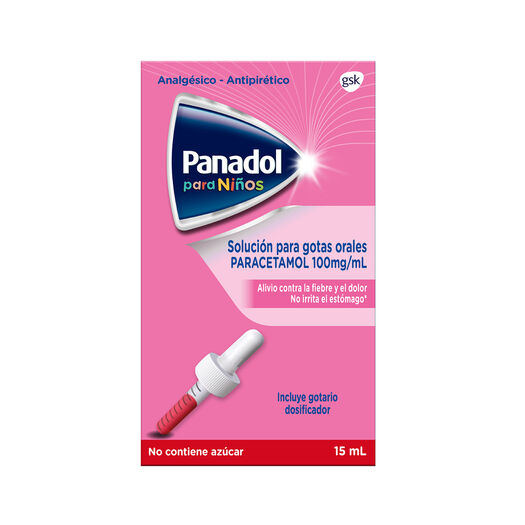 Panadol Niños 100mg/Ml Gotas 15ml, , large image number 1