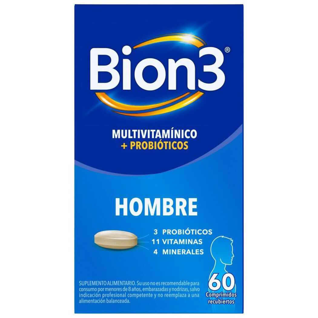 Bion 3 Hombre 60 Comprimidos Recubiertos, , large image number 0