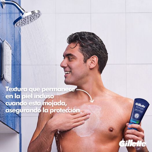 Crema de Afeitar Gillette Cara y Cuerpo 150mL, , large image number 3