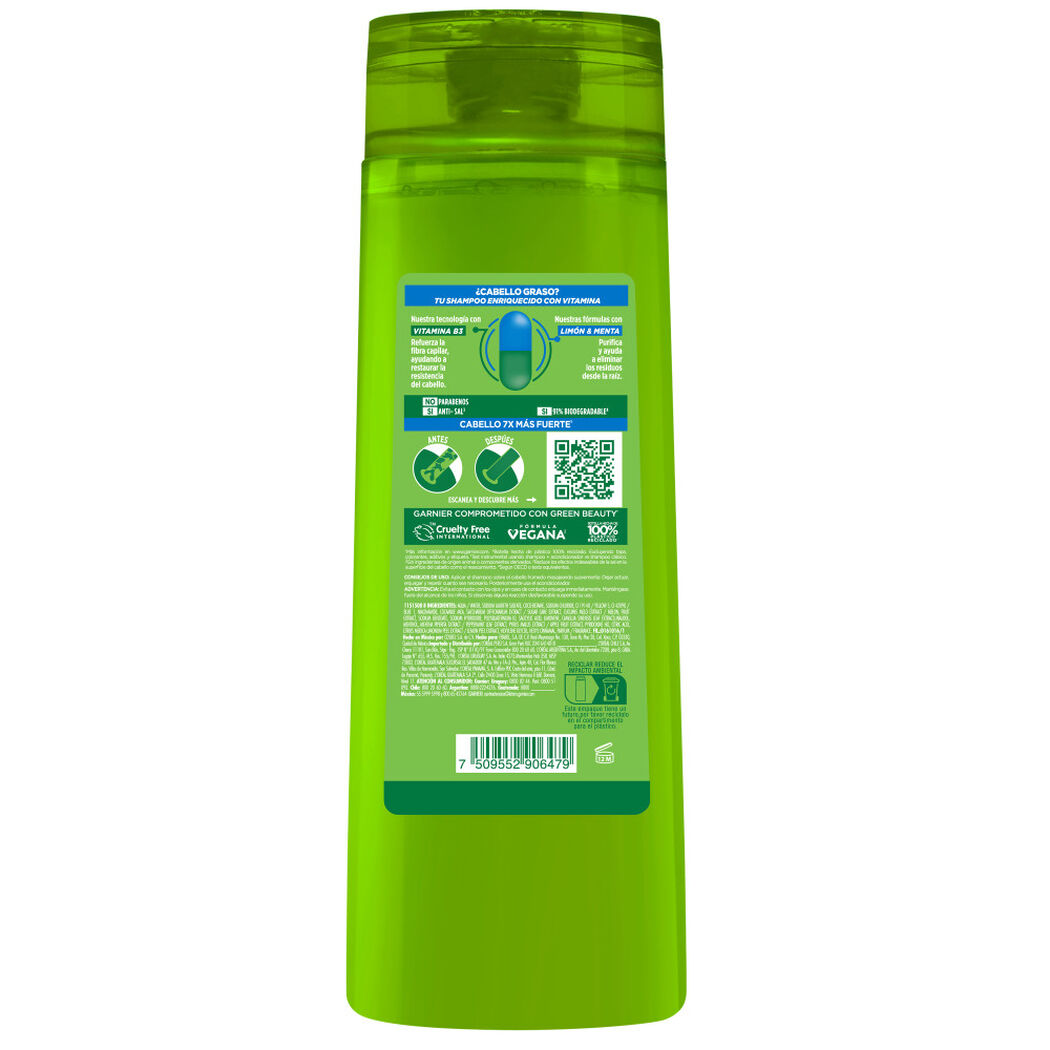 Shampoo Fructis Frescura Vitaminizada 350 mL, , large image number 3