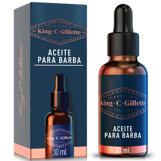 Aceite para Barba King C. Gillette, Cuidado de Barba Hombre de 30ml, , large image number 0