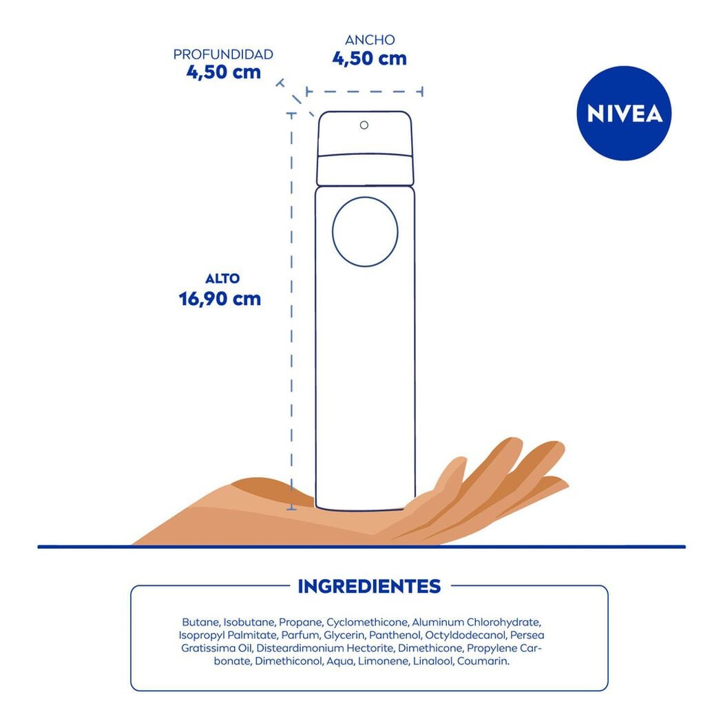 Pack Desodorante en Spray Derma Control Sensitive Nivea Men 150 ml, , large image number 3