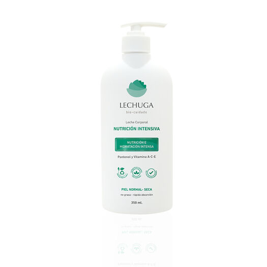 Lechuga Crema Corporal Nutrición Intensiva x 350 mL, , large image number 0